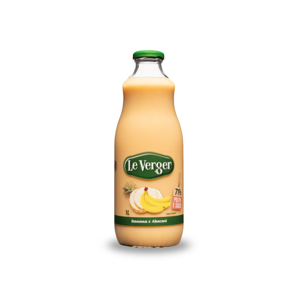Suco de Banana e Abacaxi 1 Litro - LeVerger